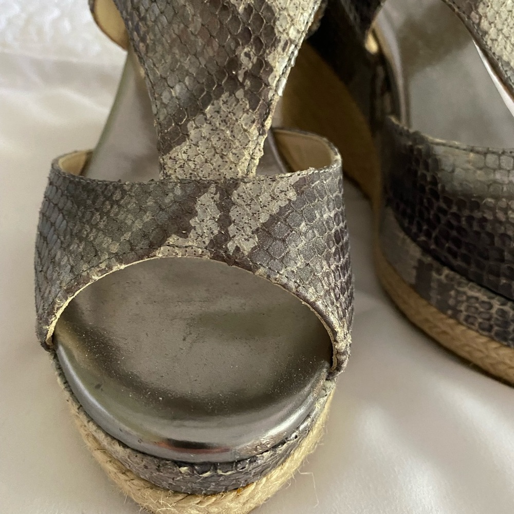 Jimmy Choo Espadrille Platform Python Sandals - image 3
